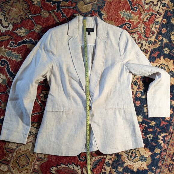 Talbots blazer, 100% linen, natural color, sz6 - Picture 8 of 11